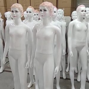 Teenage white gloss mannequin