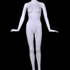 White gloss female mannequin