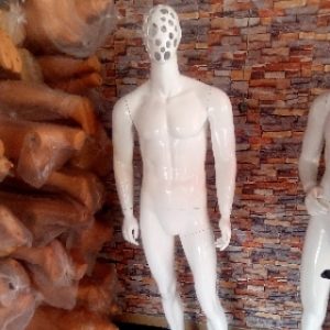 White gloss male mannequin